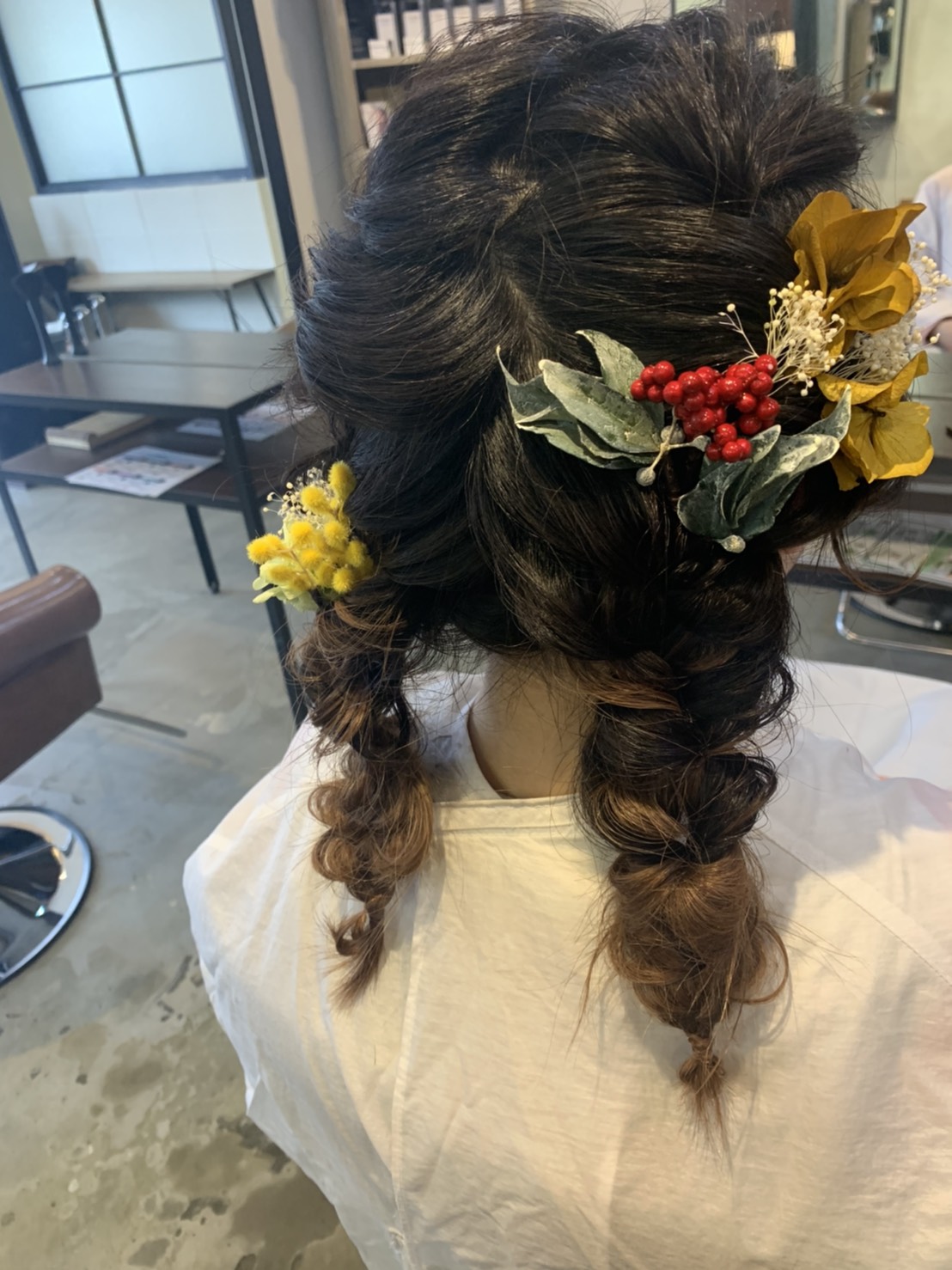 卒業式ヘアセット
